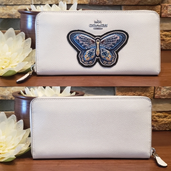 NEW Coach Butterfly Embossed Wallet - Picture 4 of 7